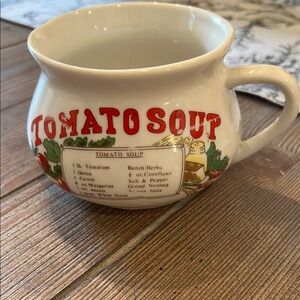 Vintage Tomato Soup Recipe Mug